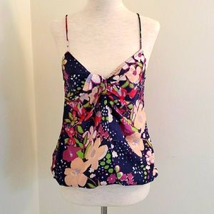 Patrizia Pepe Firenze Size S Silk floral Print Sleeveless Top.